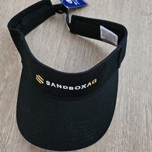 SandboxAQ Hat Visor Black - Champions NWT